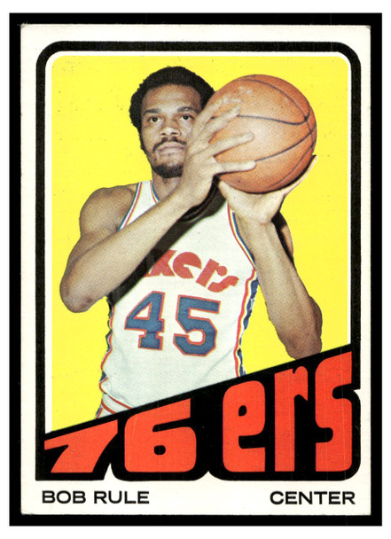 1972 Topps Basketball Bob Rule #40 VG front of card