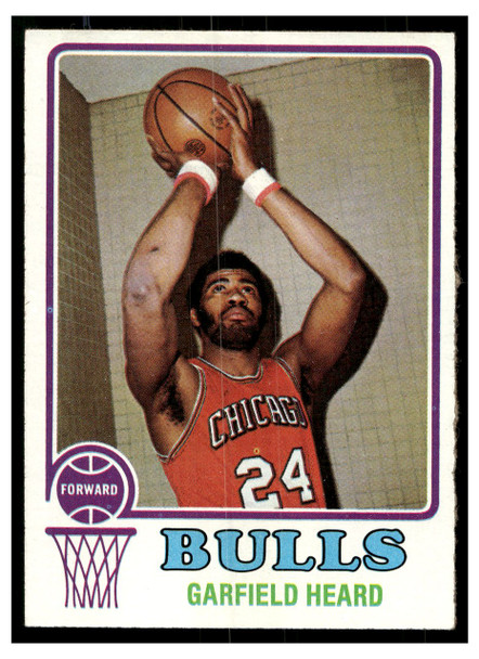 1973 Topps Basketball Garfield Heard #39 Good front of card