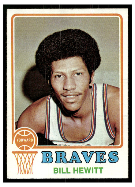 1973 Topps Basketball Bill Hewitt #97 Base VG front of card