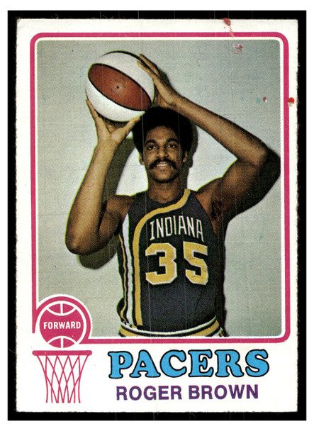 1973 Topps Basketball Roger Brown #231 Base Low Grade - Marks front of card