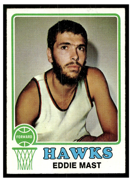 1973 Topps Basketball Eddie Mast #28 Base VG front of card