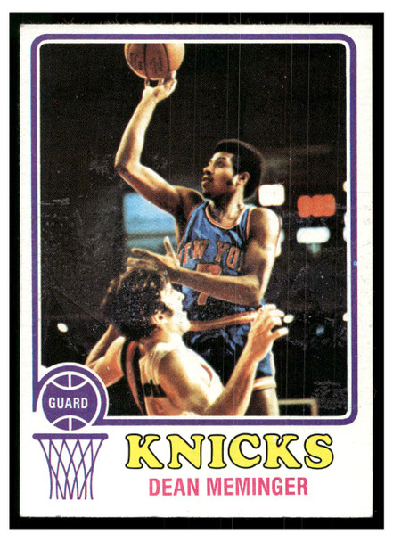 1973 Topps Basketball Dean Meminger #93 Base VG front of card