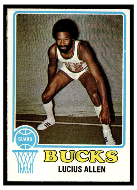 1973 Topps Basketball Lucius Allen #88 Base VG front of card