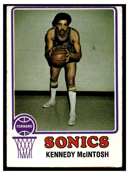 1973 Topps Basketball Kennedy McIntosh #164 Base VG — Example B front of card