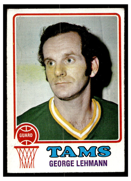 1973 Topps Basketball George Lehmann #194 Base VG front of card