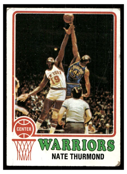 1973 Topps Basketball Nate Thurmond #5 Low Grade front of card