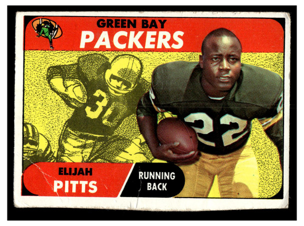 1968 Topps Football Elijah Pitts #79 VG front of card