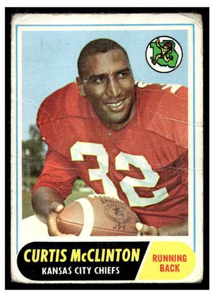 1968 Topps Football Curtis McClinton #67 VG — Example B front of card