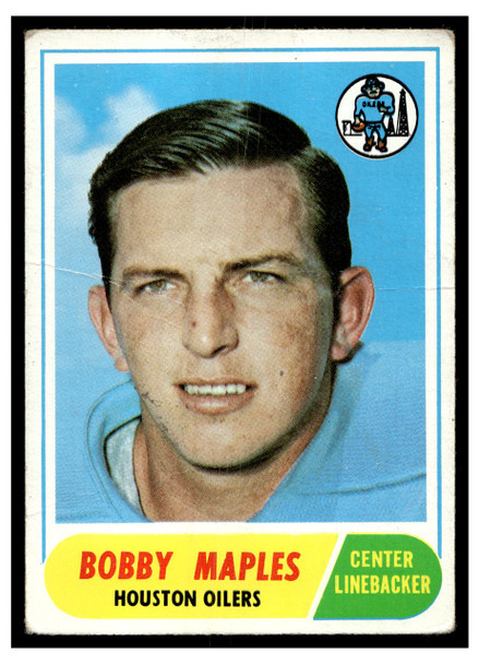 1968 Topps Football Bobby Maples #16 VG front of card