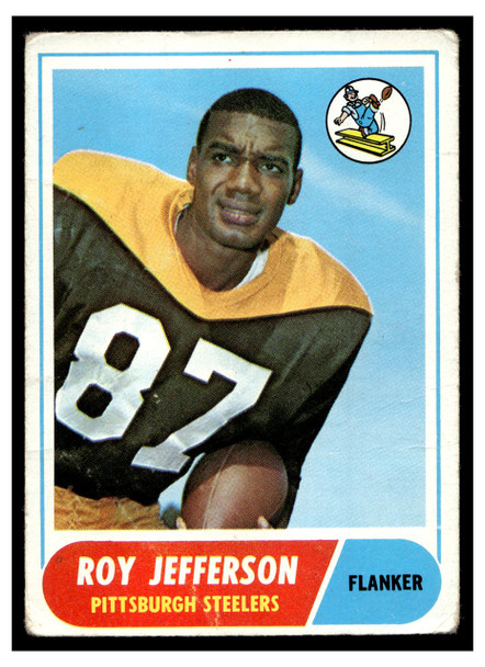 1968 Topps Football Roy Jefferson #85 VG front of card
