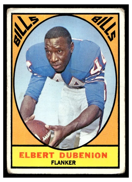 1967 Topps Football Elbert Dubenion #20 Good front of card