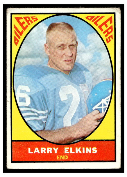 1967 Topps Football Larry Elkins #49 Good front of card