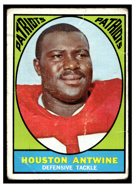 1967 Topps Football Houston Antwine #7 Good — Example A front of card