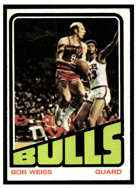 1972-73 Topps Basketball Bob Weiss #141 VG-EX front of card