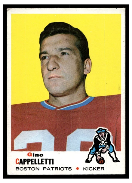 1969 Topps Football Gino Cappelletti #172 Low Grade front of card