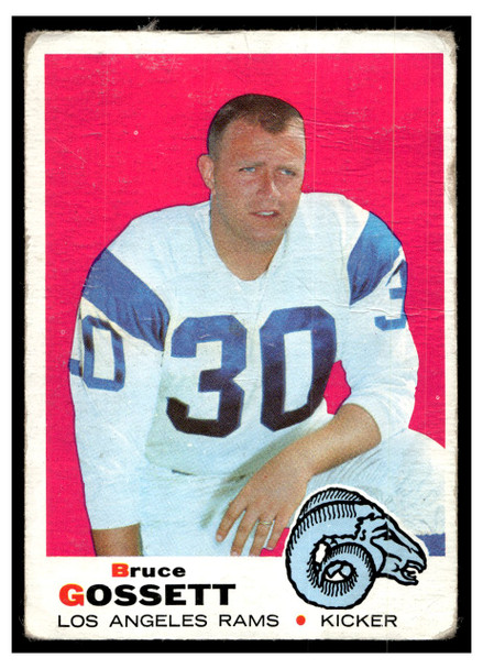 1969 Topps Football Bruce Gossett #194 Poor front of card