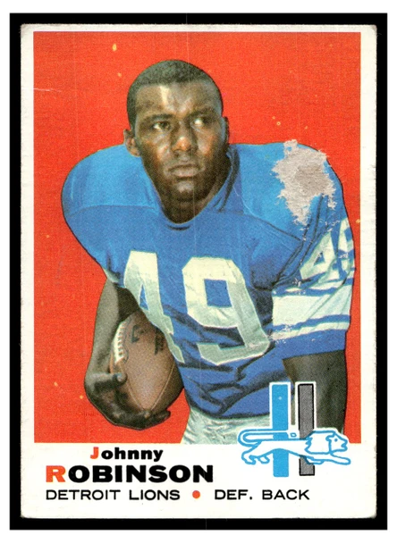 1969 Topps Football Johnny Robinson #145 Poor front of card