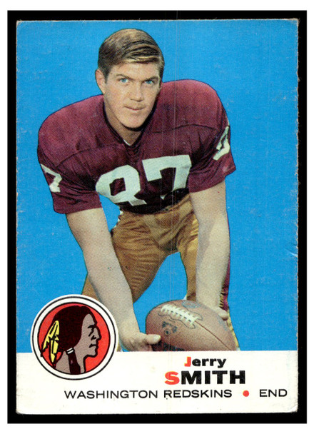 1969 Topps Football Jerry Smith #45 Low Grade — Example B front of card