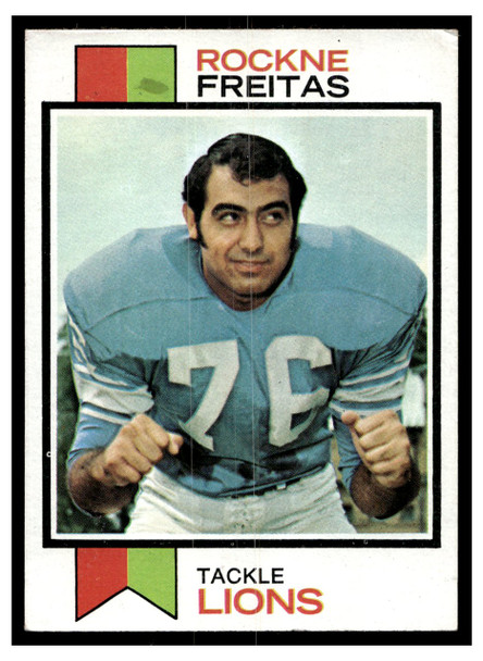 1973 Topps Football Rockne Freitas #351 Low Grade front of card