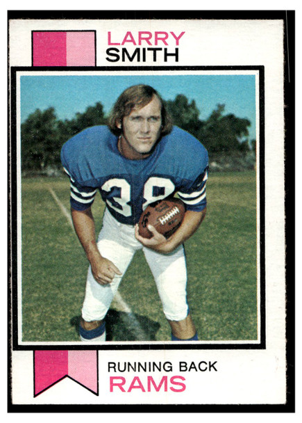 1973 Topps Football Larry Smith #504 Low Grade front of card