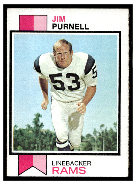 1973 Topps Football Jim Purnell #447 Low Grade front of card