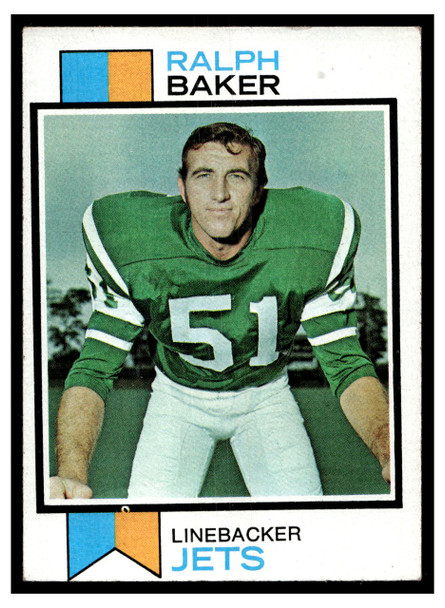 1973 Topps Football Ralph Baker #486 Low Grade front of card
