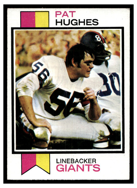 1973 Topps Football Pat Hughes #201 Low Grade front of card