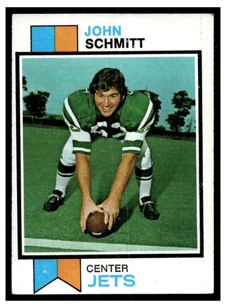 1973 Topps Football John Schmitt #24 Low Grade front of card