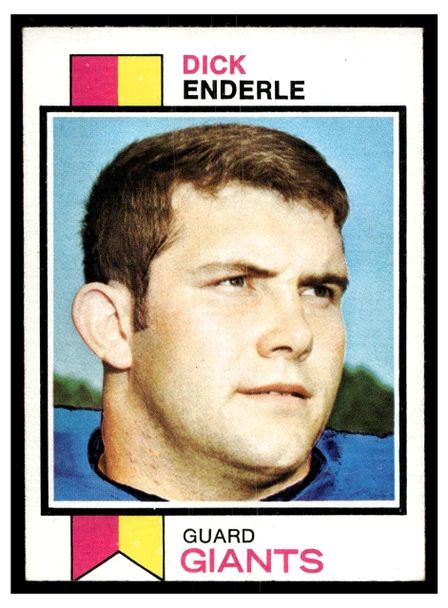 1973 Topps Football Dick Enderle #22 Low Grade front of card