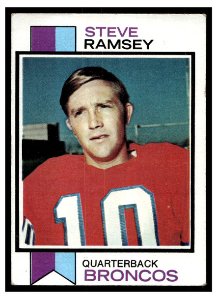 1973 Topps Football Steve Ramsey #189 Low Grade front of card