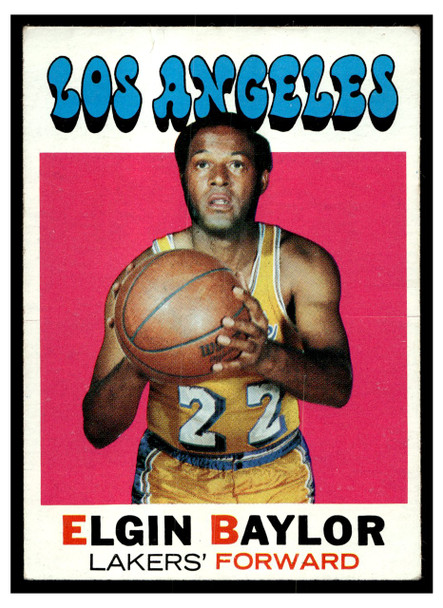 1971 Topps Basketball Elgin Baylor #10 Low Grade front of card