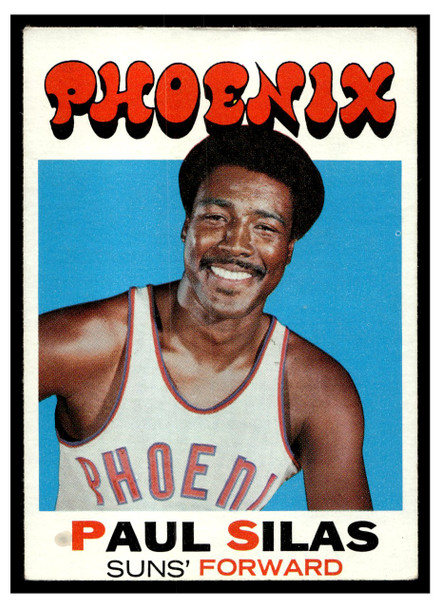 1971 Topps Basketball Paul Silas #54 Low Grade — Example A front of card