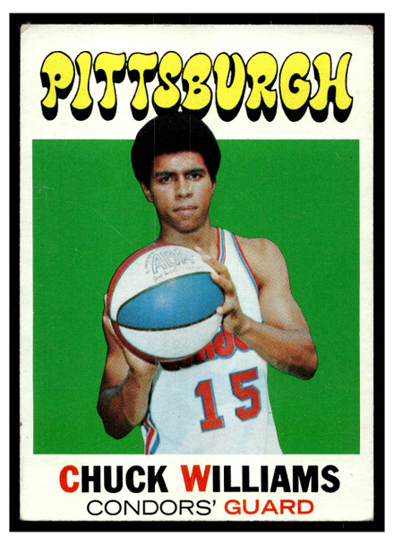 1971 Topps Basketball Chuck Williams #218 Low Grade front of card