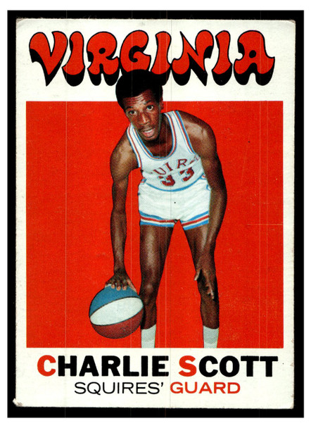 1971 Topps Basketball Charlie Scott #190 Low Grade front of card