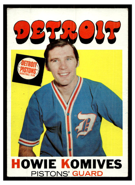 1971 Topps Basketball Howie Komives #53 Low Grade front of card