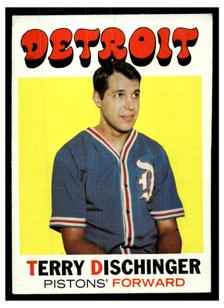 1971 Topps Basketball Terry Dischinger #8 Low Grade front of card