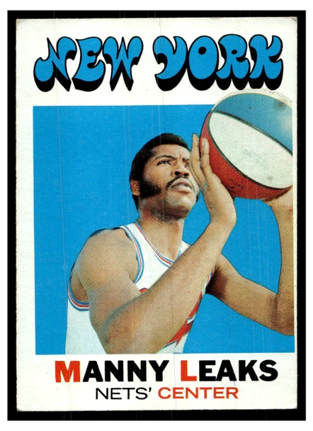 1971 Topps Basketball Manny Leaks #217 Low Grade front of card