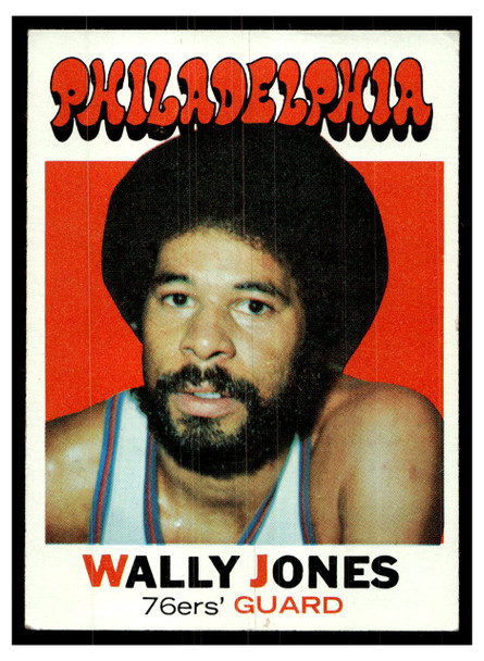 1971 Topps Basketball Wally Jones #42 Low Grade front of card