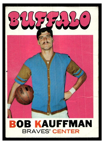 1971 Topps Basketball Bob Kauffman #84 Low Grade — Example B front of card