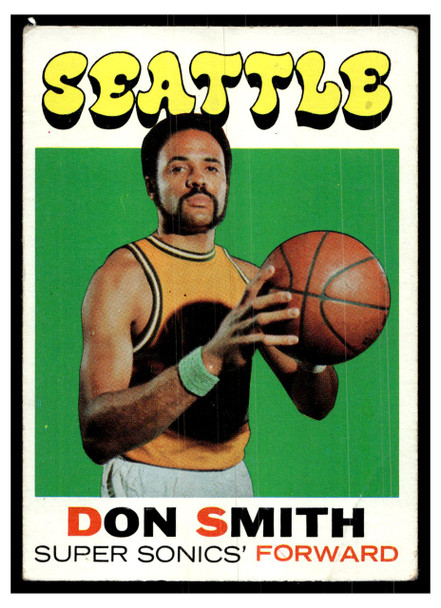 1971 Topps Basketball Don Smith #109 Low Grade front of card