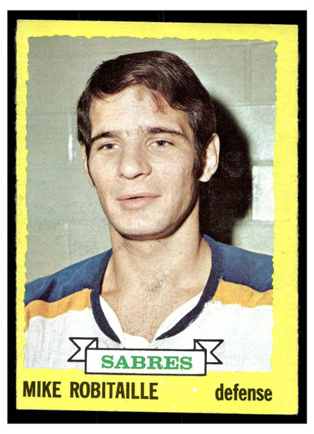 1973 1973-74 Topps Hockey Mike Robitaille #121 Low Grade front of card