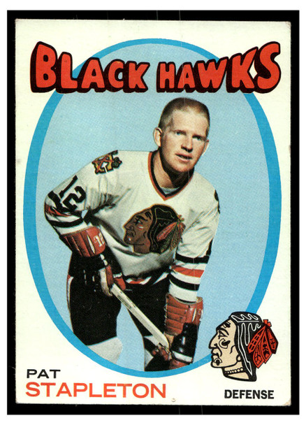 1971 Topps Hockey Pat Stapleton #25 Low Grade - Creases front of card