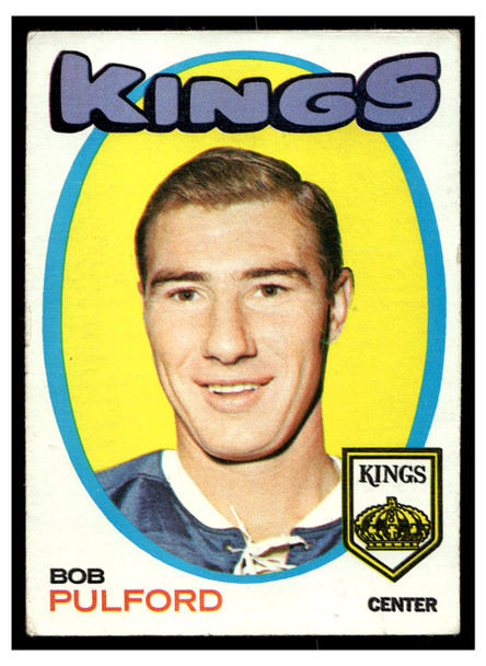 1971 Topps Hockey Bob Pulford #94 Low Grade - Creases front of card