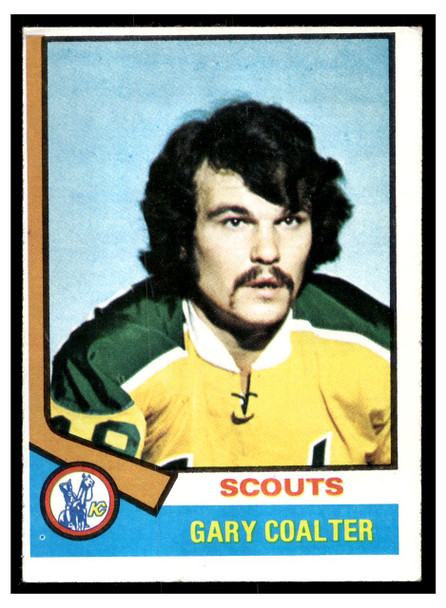 1974 Topps Hockey Gary Coalter #17 Low Grade front of card
