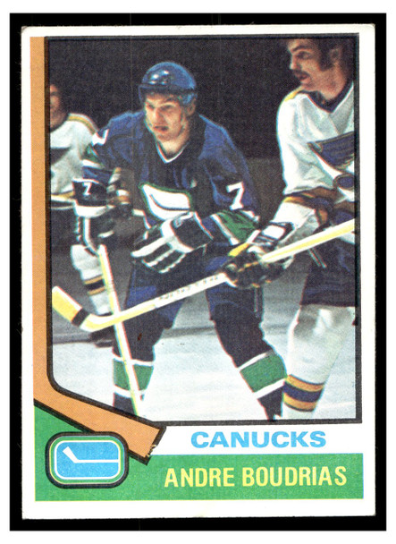 1974 1974 Topps Hockey Andre Boudrias #191 Low Grade front of card
