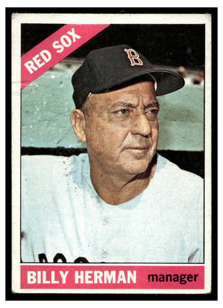 1966 1966 Topps Baseball Billy Herman #37 Low Grade front of card