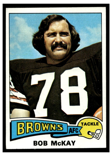 1975 Topps Football Bob McKay #314 Low Grade front of card