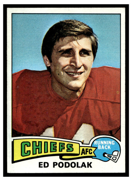 1975 Topps Football Ed Podolak #373 Low Grade front of card
