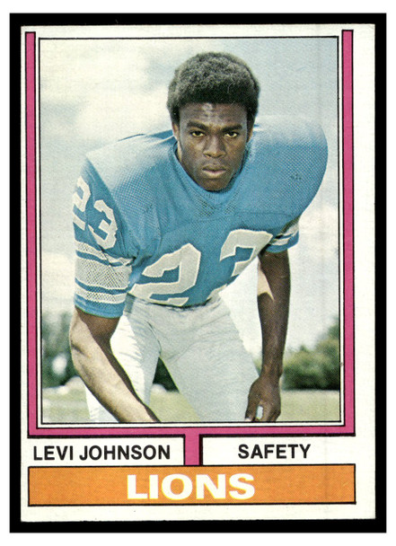 1974 Topps Football Levi Johnson #224 Low Grade front of card