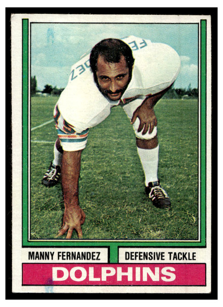 1974 Topps Football Manny Fernandez #365 Low Grade front of card